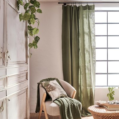 Rideau gaze de coton ajustable SUD ETOFFE