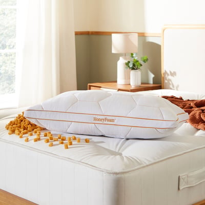 Honeyfoam Adjustable Height & Firmness Memory Foam Pillow THE FINE BEDDING COMPANY