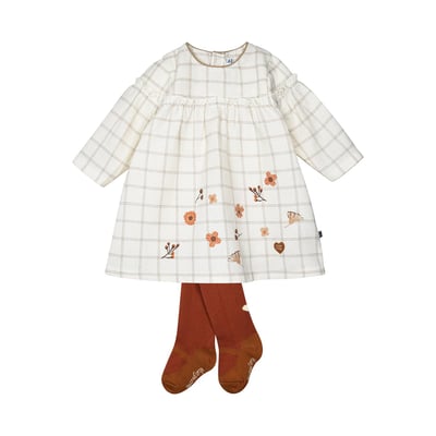 Robe collant soleina tisse teint manches longues SUCRE D'ORGE