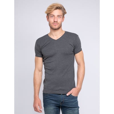 T-shirt Col V Pur Coton Organique Word RITCHIE