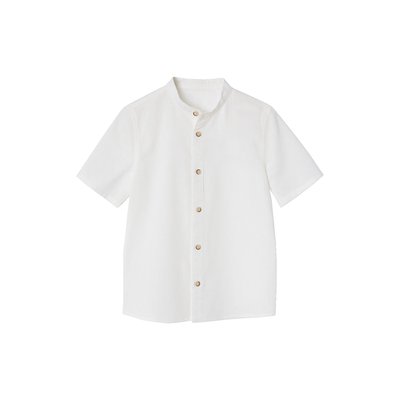 Chemise en lin col Mao VERTBAUDET