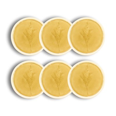 Lot de 6 assiettes à pain en grès 13,5cm, FLÉ OGO LIVING