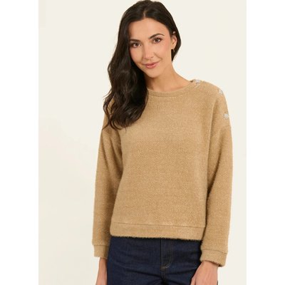 Pull col rond à boutons bijou FELICIA NAF NAF