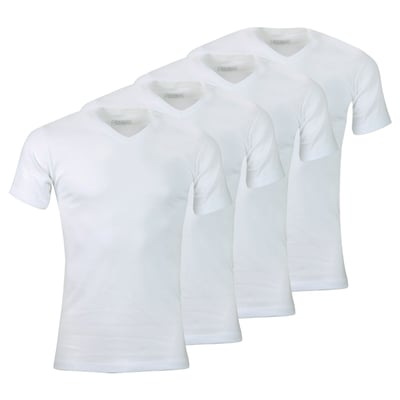 Tee-shirts col V, lot de 4,  ecopack ATHENA