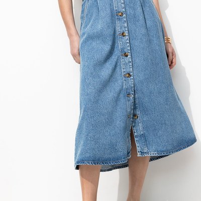 Jupe midi en lyocell PROMOD