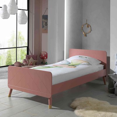 Lit avec sommier, pieds arrondies TERRE DE NUIT