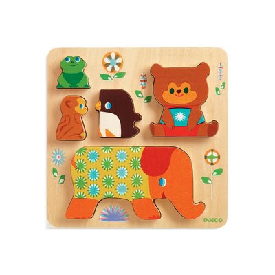Puzzle Ã  empiler Woodypile DJECO