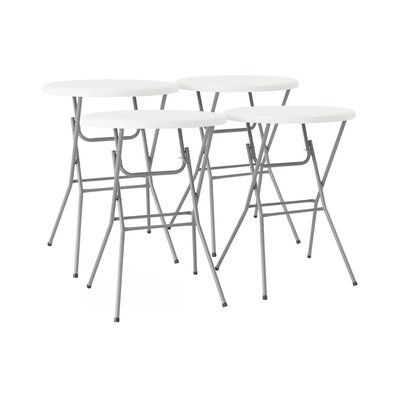 Table de réception, table mange debout pliante acier (lot de 4) GALA X4 SWEEEK