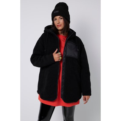Veste en polaire bouclée, oversized, capuche STUDIO UNTOLD