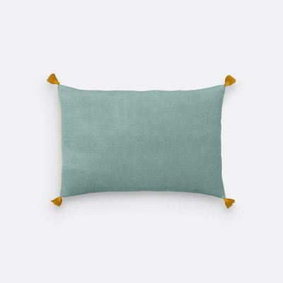 Velvet Linen & Cotton Cushion Cover LA REDOUTE INTERIEURS