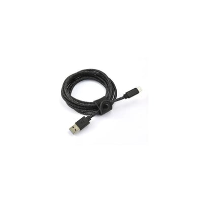 Câble USB C vers USB 2M tressé Noir compatible iPhone 17 16 15 Pro Max et Samsung Galaxy S25 S24 Ultra ADEQWAT