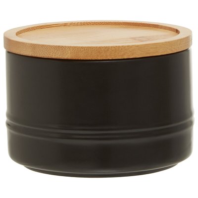 Small Kitchen Storage Canister with Bamboo Lid SO'HOME
