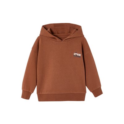 Sweat à capuche motif poitrine VERTBAUDET