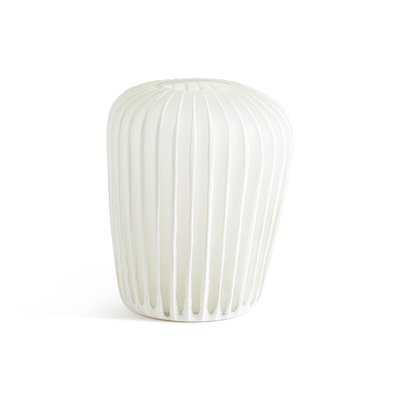 Vase en verre givré strié, Corila AM.PM