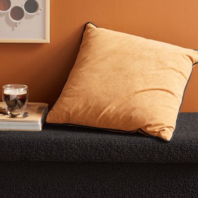 Coussin carré déhoussable uni MOKA TODAY