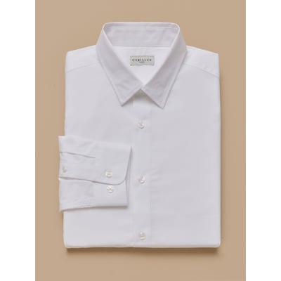 Chemise popeline unie  coupe ajustée CYRILLUS