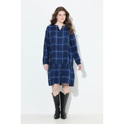 Robe à carreaux, volant à la base ULLA POPKEN