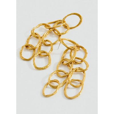 Boucles d'oreilles pendantes anneaux entrelacés MANGO TEEN