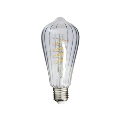 Ampoule Filament Led Déco Verre Ciselé St64, Culot E27, 240 Lumens, Blanc Chaud XANLITE