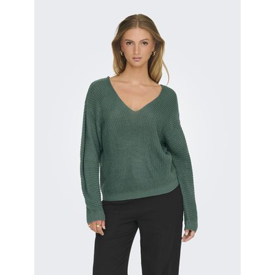 Pull col V en maille JDY