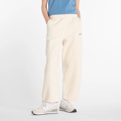 Reimagined Fleece Barrel Leg Pant Pantalon Jogging en molleton col rond. NEW BALANCE
