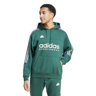Tiro Double Logo Sweatshirt with 3-Stripes in Cotton Mix ADIDAS SPORTSWEAR