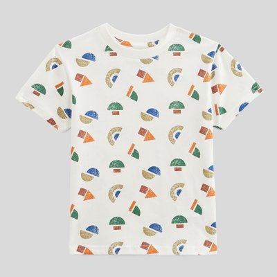 T-shirt manches courtes imprimé en coton BIO GOTS MONOPRIX