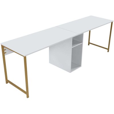 Bureau 2 places en aggloméré Twin HANAH HOME