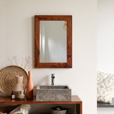 Miroir en palissandre 70x50 cm KWARTO TIKAMOON