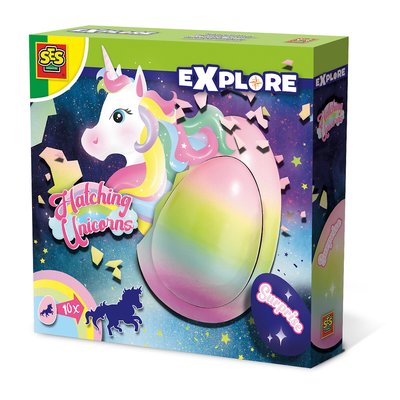 Brinquedo "Hatching Unicórnio ovo surpresa", SES SES