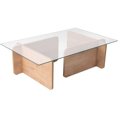 Table basse en verre et aggloméré Flavio HANAH HOME