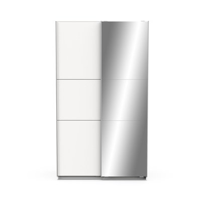 Armoire 2 portes coulissantes et miroir Ghost - L116,5 cm CALICOSY