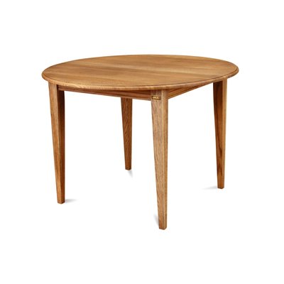 Table ronde extensible bois chêne moyen massif D115 - VICTORIA HELLIN, DEPUIS 1862