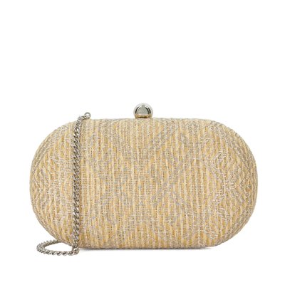 Pochette rigide en raphia - EXTRA DUNE LONDON