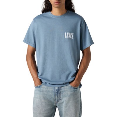 Tee-shirt coupe oversize Levi's® en coton bleu avec le nom de la marque imprimé à la poitrine - Taille 2XL LEVI'S