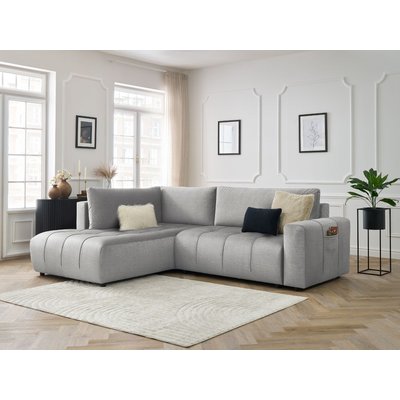 Canapé d'angle convertible 3 places en velours, ARSENE BOBOCHIC
