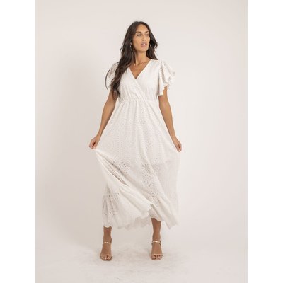 Robe Longue Broderies Anglaises Iroko DONA LISA
