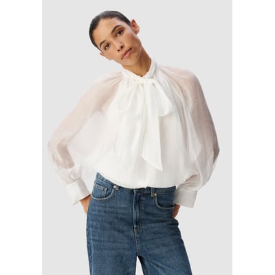 Blouse col lavallière manches ballon IKKS