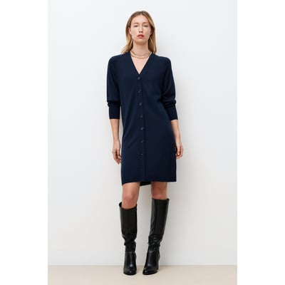 Robe droite col v RMOLLY CAROLL