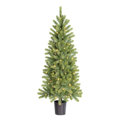 Sapin de Noël artificiel avec LED H120 cm NAGOYA BLACK BOX TREES