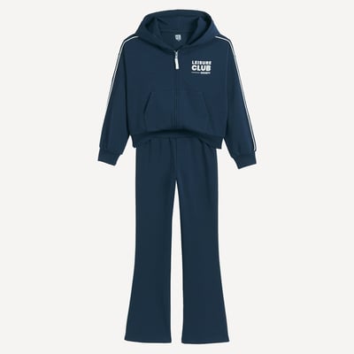 Ensemble 2 pièces, sweat zippé à capuche et pantalon de jogging LA REDOUTE COLLECTIONS