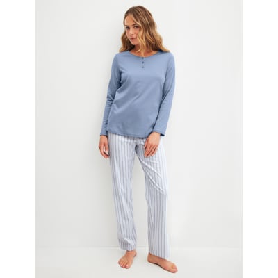 Pyjama, longue manches longues Coton STRIPED DREAMS CALIDA