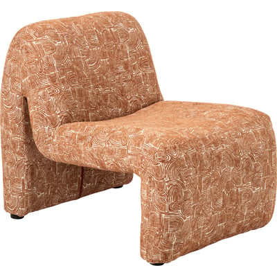 Chaise longue en tissu motif rétro RECOLLECTION