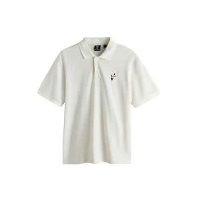 Polo brodé en piqué NEXT