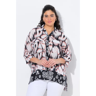 Tunique longue, col chemise, manches 3/4 ULLA POPKEN