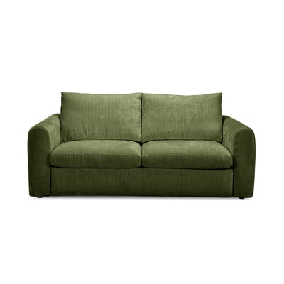 Canapé lit 3 places en velours côtelé couchage 140x190 cm, ARCHI BOBOCHIC