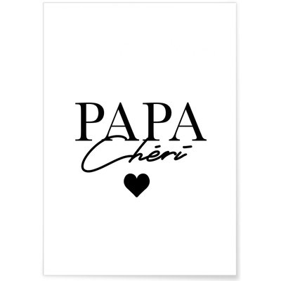 Affiche Papa chéri L'AFFICHERIE