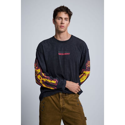 T-shirt à manches longues en coton DESIGUAL