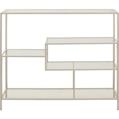 Étagère en verre et acier 100x115cm, LOFT KARE DESIGN