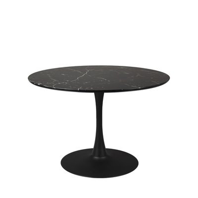 Table à manger 4 personnes ronde en effet marbre - Maru DRAWER